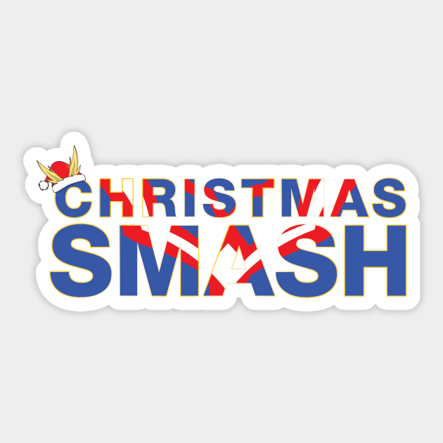 Christmas Smash - All Might Christmas Sticker by RLan